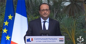 François Hollande communauté française d'Égypte